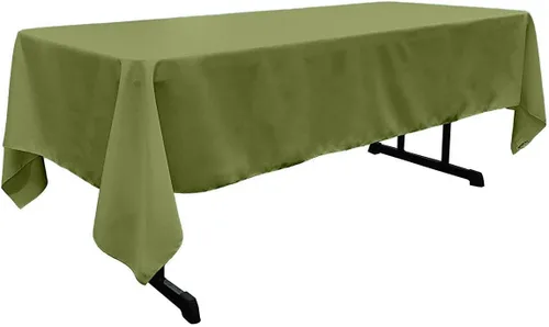 Miniatura 29 de New Creations Fabric & Foam Inc - Mantel rectangular de popelina de poliéster de 60 pulgadas de ancho por 120 pulgadas de largo. (Avocado)