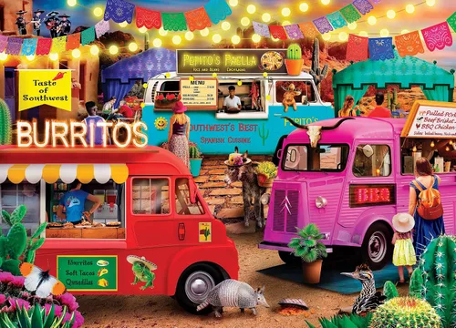 Miniatura 2 de Masterpieces Rompecabezas de 300 piezas para adultos y familias – Taste of the Southwest – 19.25 x 26.63 pulgadas