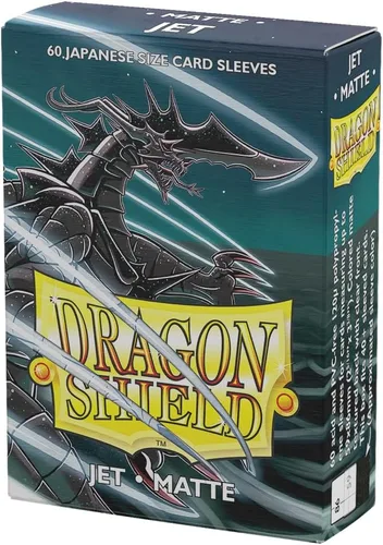 Miniatura 20 de Dragon Shield Fundas Mate de Tamaño Japonés para Tarjetas 60 Unidades - Fundas TCG Premium Lisas y Resistentes - Compatibles con Yu-Gi-Oh, NEGRO