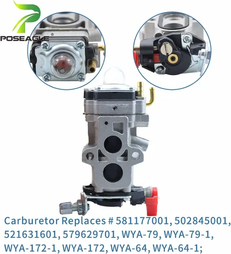 Miniatura 3 de WYA-79 Carburador Reemplaza Husqvarna 502845001, 581177001, 505183101, Walbro WYA-79, WYA-44, WYA-56 para Husqvarna 150BT, 350BT y RedMax EBZ8500