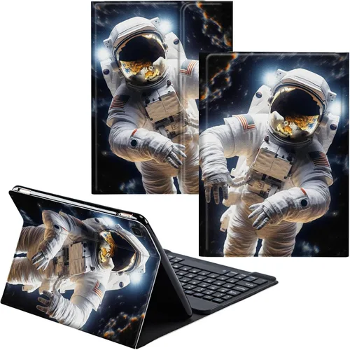 Miniatura 44 de Funda para Samsung Galaxy Tab S6 Lite 2022/2020 Teclado Inalámbrico Desmontable y Cubierta De Soporte De Cuero PU Funda Protectora Para Samsung