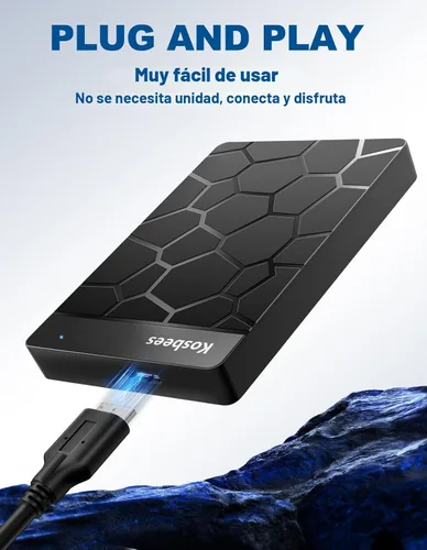Miniatura 2 de Discos duros externos de 500 GB, disco duro portátil para Windows, disco duro externo ultradelgado, compatible con PC, MAC, laptop, PS4, Xbox one