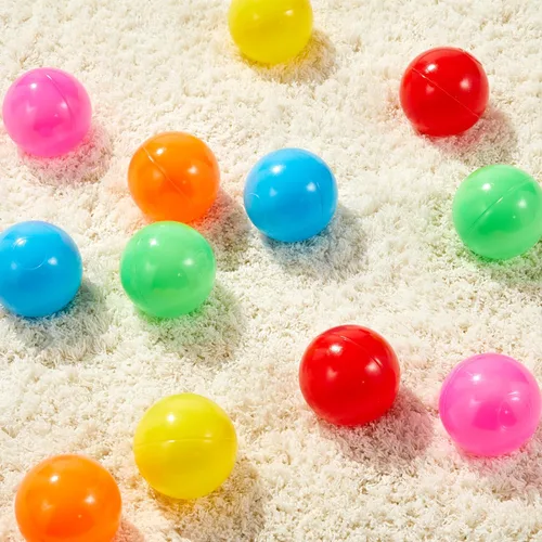 Miniatura 3 de Amazon Basics - Bolas de plástico para piscinas sin BPA con bolsa de almacenamiento, 1000 bolas (2.3 pulgadas de diámetro), colores brillantes