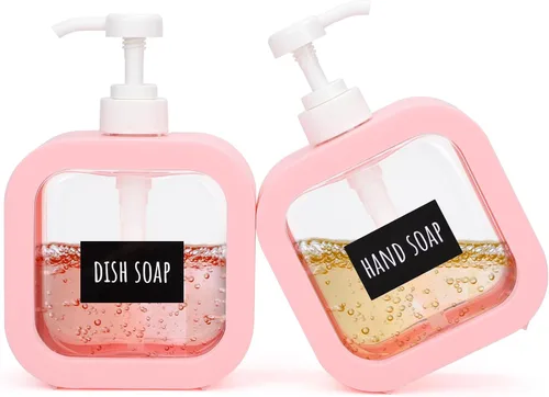 Miniatura 9 de Segbeauty Dispensador de jabón de manos de 16.9 onzas, dispensador de jabón líquido a prueba de fugas de 16.9 fl oz para baño, dispensadores de Negro