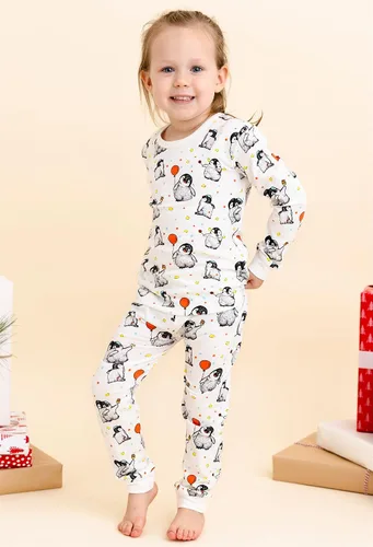 Miniatura 2 de Owlivia Conjunto de pijama de manga larga para bebé, 100% algodón orgánico, ropa de dormir de 2 piezas para niño y niña
