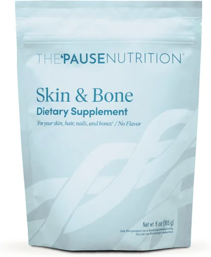 The 'Pause Life Skin & Bone, Verisol & Fortibone Péptidos de colágeno, fórmula en polvo con ácido hialurónico y vitamina C, suplemento sin gluten,