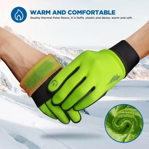 Miniatura 2 de SIMARI - Guantes de invierno para hombres y mujeres para pantalla táctil guantes de invierno guantes de trabajo para correr conducir montar
