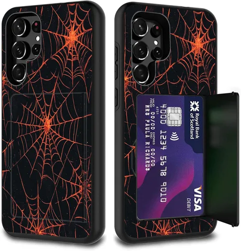 Miniatura 55 de Funda híbrida de doble capa con función atril para Samsung Galaxy A16 5G de 6.9 pulgadas, diseño de vaca con bandera estadounidense