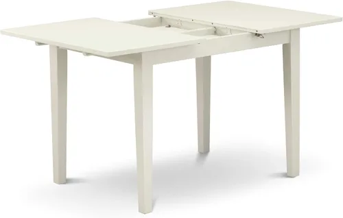 Miniatura 7 de East West Furniture NOVA5-LWH-W - Juego de mesa de comedor de 5 piezas, incluye una mesa de cocina rectangular con hojas de mariposa y 4 sillas