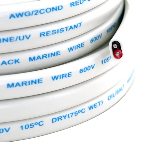 Miniatura 6 de GS Power 50 pies de alambre dúplex marino, alambre calibre 14, cable eléctrico para barco de cobre estañado libre de oxígeno 14 AWG, cable eléctrico