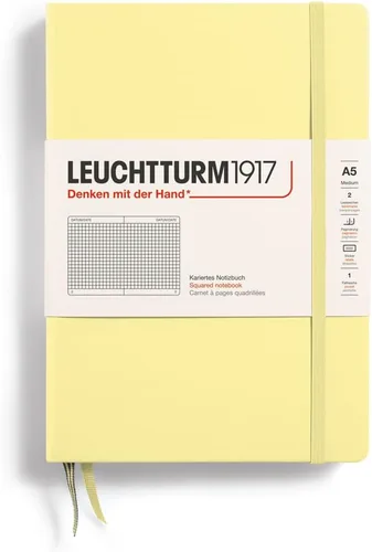 Miniatura 118 de LEUCHTTURM1917 - Cuaderno de tapa dura mediano A5 con 251 páginas numeradas para escritura y diario (verde menta, con puntos)