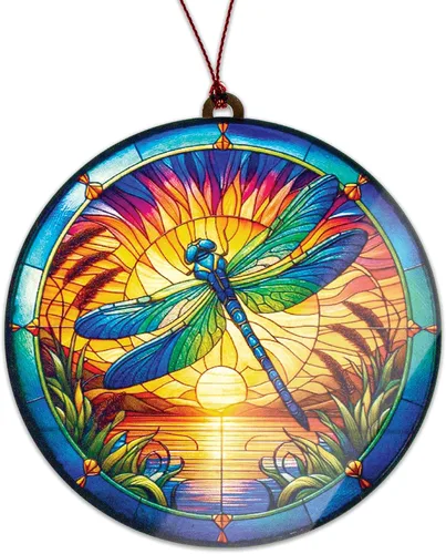 Adorno de Navidad de libélula para árbol, regalos de libélula para mujeres, decoración de adornos de árbol de Navidad, regalo de libélula para