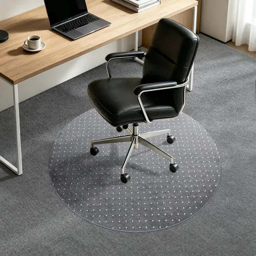 Miniatura 9 de Tapete para silla de oficina, tapete transparente para silla de escritorio de computadora para suelos de moqueta bajos, protector de alfombra grueso