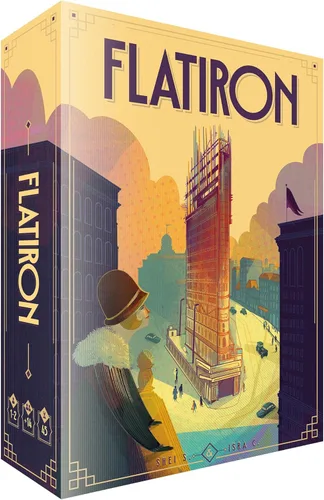 Juego de mesa Flatiron - ¡Construye el icónico rascacielos de Nueva York! Juego de estrategia arquitectónica, divertido juego familiar para niños y