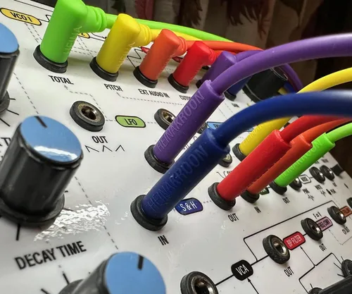 Miniatura 4 de Heinakroon Cables de conexión CV multicolores de perfil bajo en ángulo/recto de 0.138 in - NO para guitarras - Cables de conexión modulares