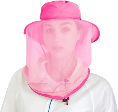 Peicees Sombrero de red para hombres y mujeres, sombrero de pesca de aventura, sombrero de safari para caza, camping, senderismo