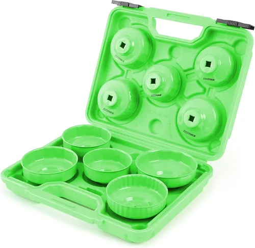 Miniatura 2 de OEMTOOLS 87151 Juego de llaves para filtro de aceite de 10 piezas, juego de extracción de filtro de aceite para trinquete de 3/8 pulgadas para una
