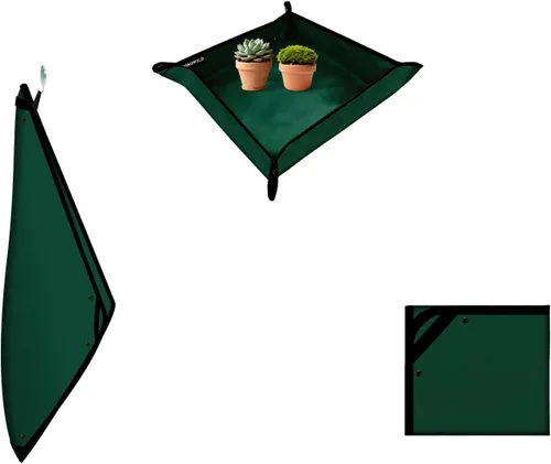 Miniatura 28 de Tapete grande de trasplante de plantas, tapete grueso impermeable para macetas, tapete de jardinería para suculentas, tapete portátil