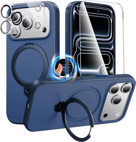 Miniatura 57 de Funda magnética diseñada para iPhone 11 Pro Max, [probada en caídas de grado militar] [compatible con MagSafe] Funda protectora delgada translúcida