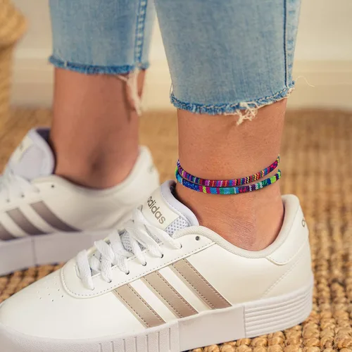 Miniatura 15 de Made by Nami Juego de 2 tobilleras estilo surfista, impermeables, ajustables, trenzadas, para mujeres y hombres, estilo bohemio para estilo étnico