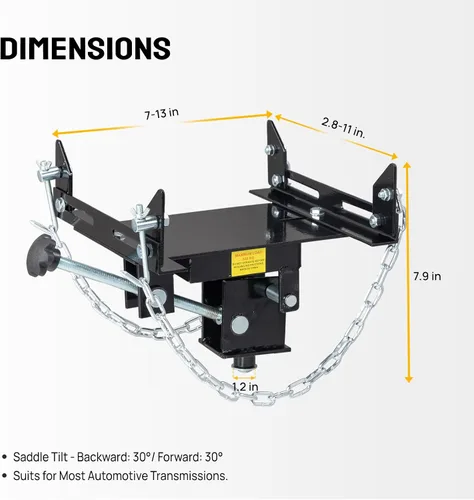 Miniatura 6 de TUFFIOM Adaptador de gato de transmisión para automóviles, camiones y otros vehículos, adaptador de extracción de caja de cambios de carga de 1100
