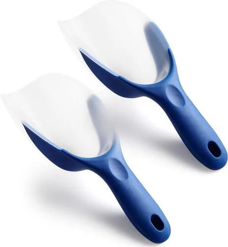 Miniatura 13 de Spring Chef Pala magnética para hielo para congelador, pala de hielo translúcida de plástico flexible sin BPA con mango de agarre suave, pala