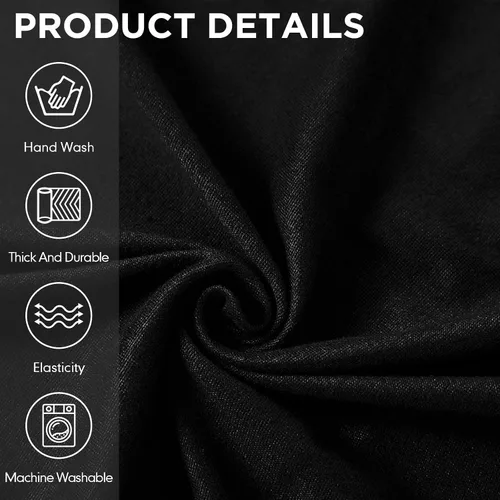 Miniatura 5 de HunnmingRe Juego de fundas para silla y otomana, funda de cojín en forma de T, funda de seda de leche, protector de muebles, sofá suave para sillón