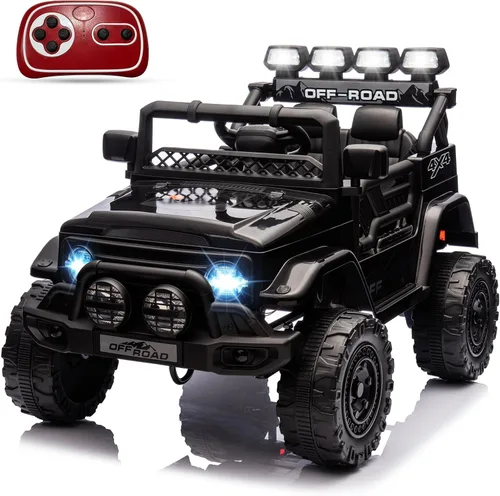 GarveeLife Auto de paseo para niños de 12 V, juguete para niños de 37 a 96 meses, camión eléctrico con velocidad máxima de 5 MPH, control remoto,