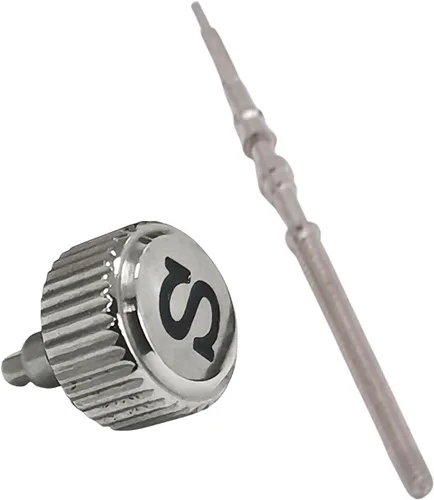 LICHIFIT Corona de reloj de acero inoxidable con vástago de reloj para NH35 NH36 4R35 4R36 7S26 pieza de modificación de reloj