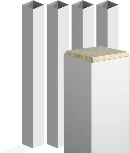 Miniatura 10 de Weatherables Funda de poste de 4 x 4 – Funda de vinilo resistente a la intemperie para exteriores para una durabilidad duradera y fácil instalación