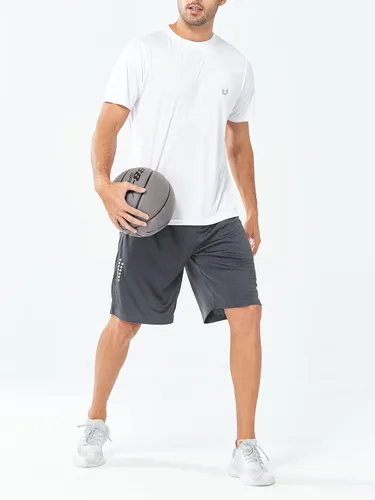 Miniatura 3 de NORTHYARD Pantalones cortos de baloncesto atléticos de 10 pulgadas para hombre, de secado rápido, pantalones cortos de entrenamiento de malla ligera