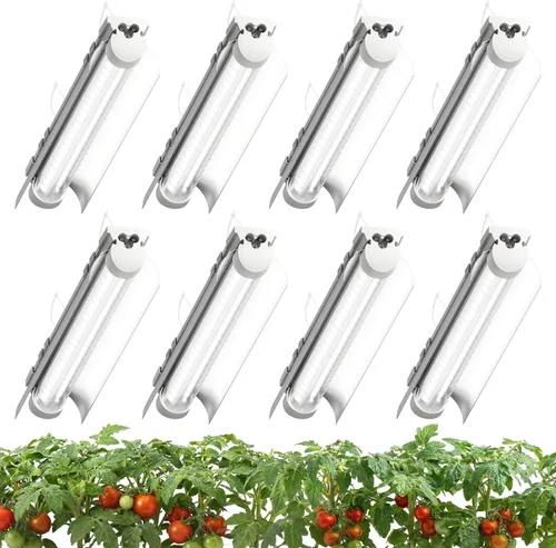 Miniatura 12 de Paquete de 8 luces LED de cultivo de 4 pies, 336 W (8 x 42 W) de alta intensidad de espectro completo luces de cultivo para interiores con alto Rosa