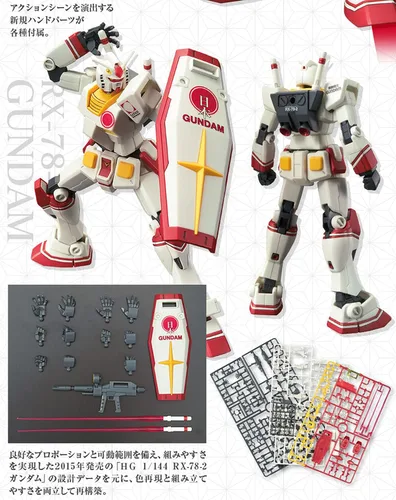 Miniatura 5 de BANDAI SPIRITS BANDAI HG 1/144 RX-78-2 Gundam [Embajador de Relaciones Públicas del Pabellón de Japón, Expo 2020 Dubai] Janan Import