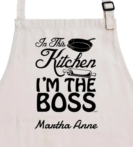 Miniatura 3 de In This Kitchen I'm The Boss - Delantal ajustable con dos bolsillos