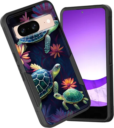 Miniatura 14 de Funda para Pixel 6A, funda híbrida de doble capa resistente a prueba de golpes de policarbonato duro de silicona suave TPU para Google Pixel 6A
