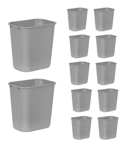 Miniatura 20 de Rubbermaid Commercial Products - Basurero de escritorio de resina plástica Azul