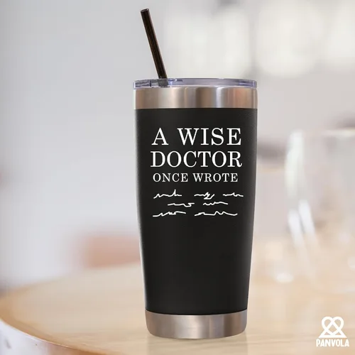 Miniatura 7 de Una vez un sabio médico escribió Taza de viaje para médicos Regalos para médicos Estudiantes de medicina MD Profesional médico DR Taza de viaje