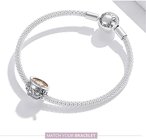 Miniatura 7 de Pulseras de cuentas de tetera para mujer, plata esterlina, cristal azul, circón, cuentas de taza de té para pulseras o collares