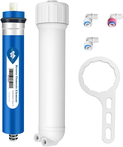 Miniatura 17 de Membrane Solutions Membrana RO de 400 GPD, membrana de ósmosis inversa con carcasa de membrana, accesorios de conexión rápida de 1/4 pulgadas