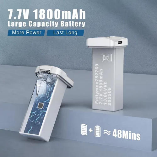 Miniatura 11 de Oddire - Drones con cámara para adultos 4K, GPS con retorno automático, vuelo de puntos de referencia, vuelo en órbita, seguimiento GPS, control por
