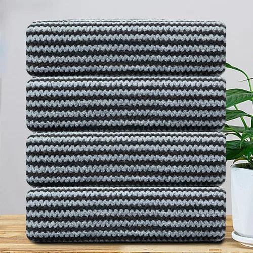 CHINO Toallas de baño, 4 toallas de baño grandes negras de 35 x 70 pulgadas, toallas de baño extragrandes de microfibra suave XL, toallas de baño