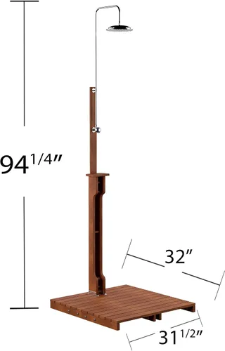 Miniatura 7 de 32,75 pulgadas. Regadera para exteriores