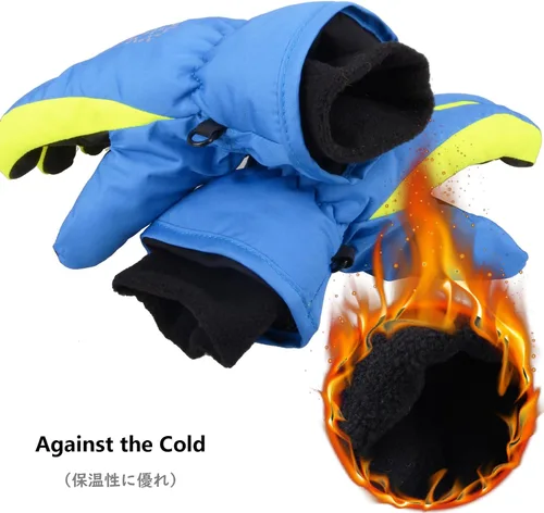 Miniatura 5 de JEELAD Guantes de nieve para niños, guantes de esquí de invierno, guantes de snowboard para niños y niñas, guantes de nieve de invierno