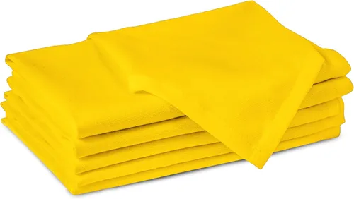 Miniatura 70 de Encasa XO Cocktail Cloth Napkins Set of 12 Pure Cotton Table Napkin Size (9"x9") B Grey Solid Machine Washable