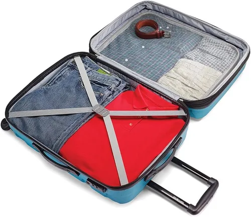 Miniatura 7 de Samsonite Omni - Juego de 3 piezas con accesorios para equipaje Azul Caribe Equipaje rígido con ruedas