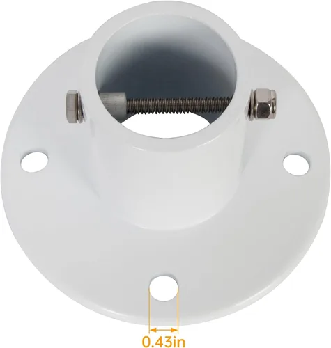 Miniatura 3 de KUAFU Brida de cubierta deslizante de aluminio con perno de brida para piscinas enterradas de diámetro de 1 7/8 pulgadas (paquete de 1)
