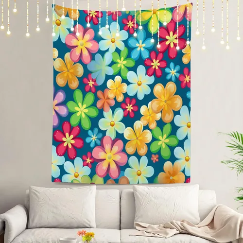 Miniatura 104 de Shrahala Tapiz japonés para colgar en la pared, moderno patrón abstracto de hojas, tapiz grande para dormitorio y sala de estar