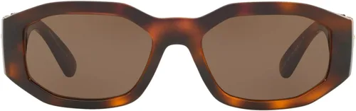 Miniatura 2 de Versace VE 4361 521773 Havana - Gafas de sol geométricas de plástico lentes marrones Havana 53-18-140
