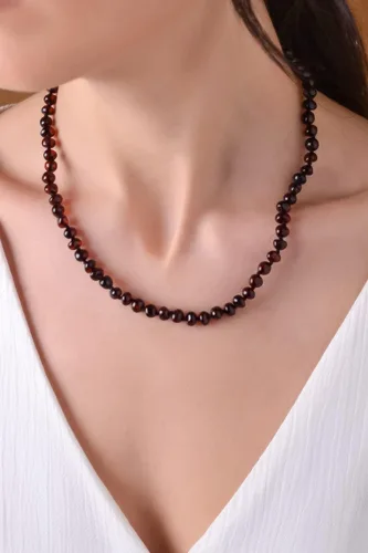 Miniatura 49 de Amber Necklace for Women - HandMade Baltic Jewelry for Adult - 18 inch - 100% Genuine