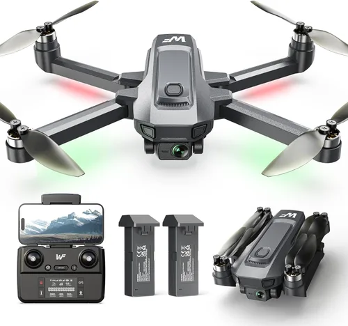 Miniatura 11 de WeFone WF20 Drone con cámara FPV 1080P para principiantes, cuadricóptero RC plegable con motor sin escobillas, modo sin cabeza, velocidad ajustable